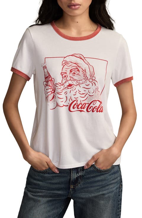 Coca Cola Santa Graphic T-Shirt