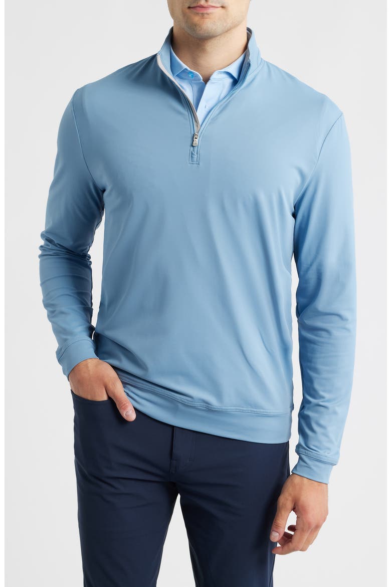 Motion Performance Quarter Zip Pullover, Main, color, CARBON FIBER