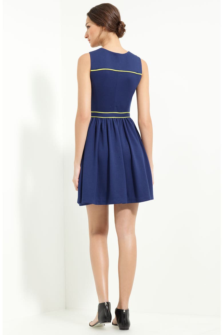 Techno Jersey Dress, Alternate, color, NAVY