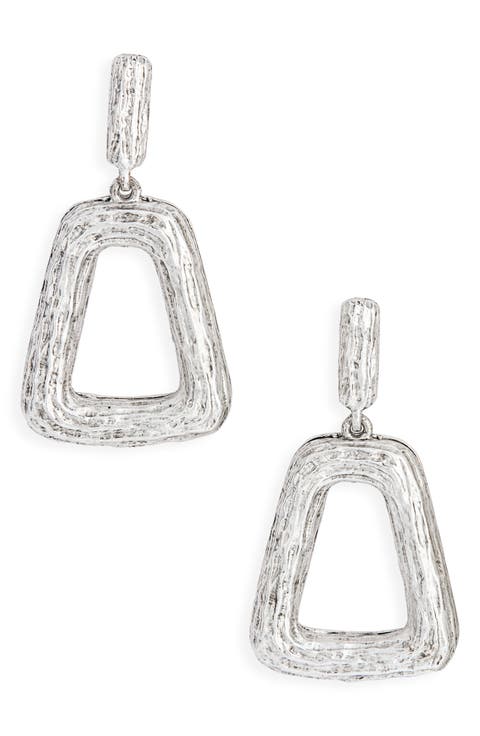 Chunky Trapezoid Link Drop Earrings