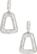 Karine Sultan Chunky Trapezoid Link Drop Earrings