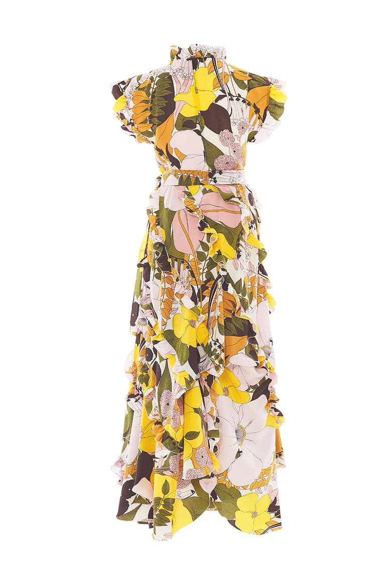 Lollipop Wrap Dress, Alternate, color, Big Flower Rose Pink