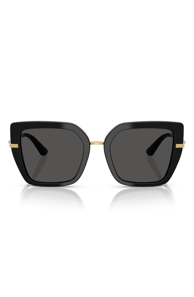 Dolce&Gabbana 53mm Butterfly Sunglasses, Main, color, 