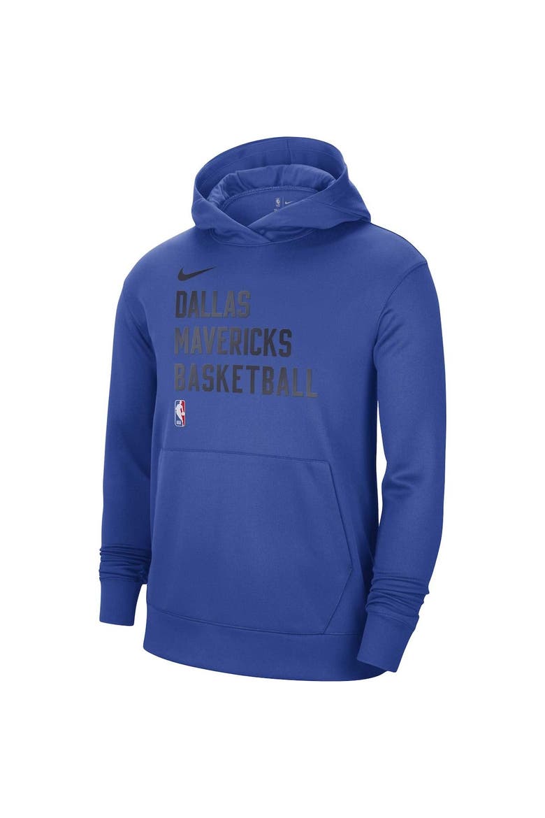 Unisex Nike Royal Dallas Mavericks 2023/24 Performance Spotlight On-Court Practice Pullover Hoodie, Alternate, color, Royal