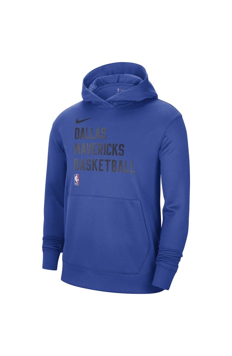Nike Unisex Nike Royal Dallas Mavericks 2023/24 Performance Spotlight On-Court Practice Pullover Hoodie, Alternate, color, Royal