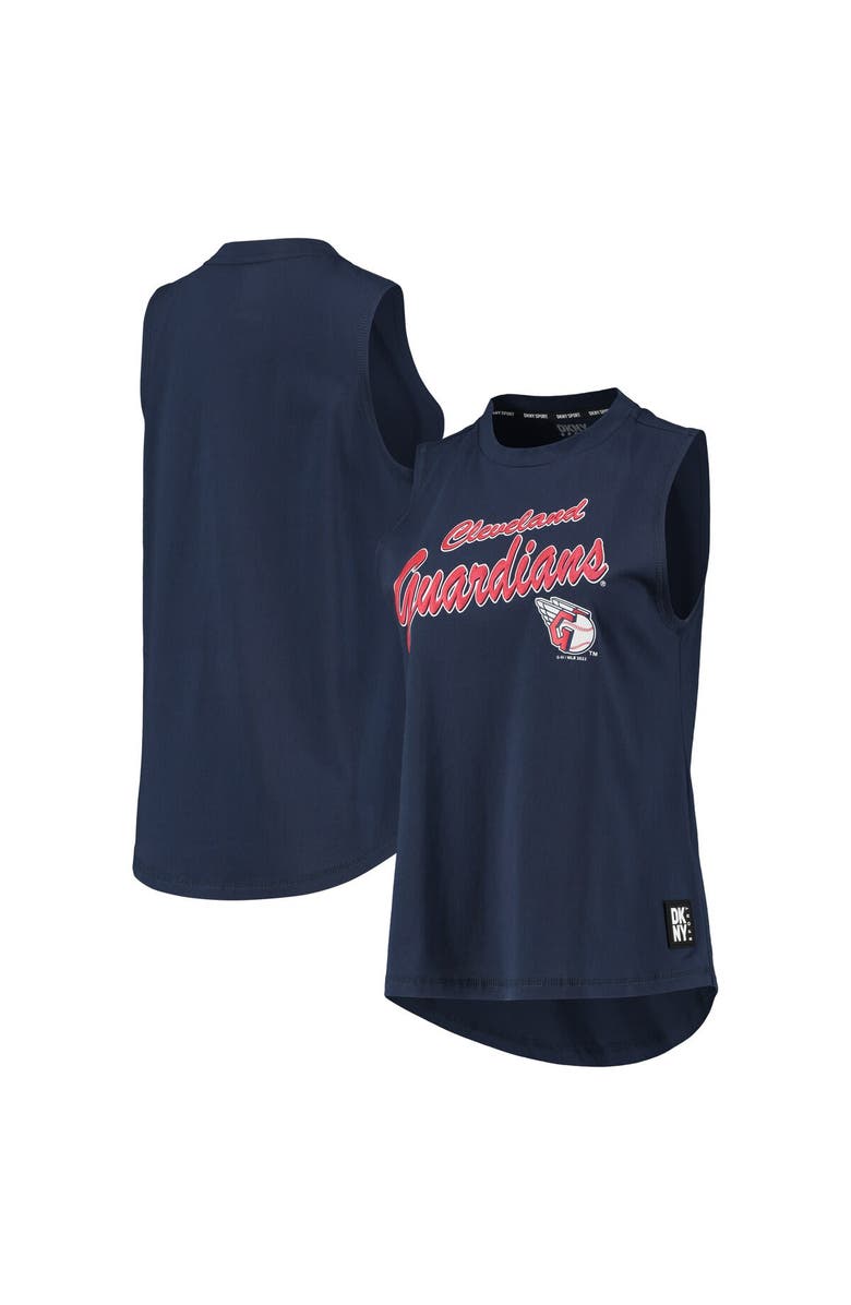 DKNY SPORT Women's DKNY Sport Navy Cleveland Guardians Marcie Tank Top, Main, color, Navy