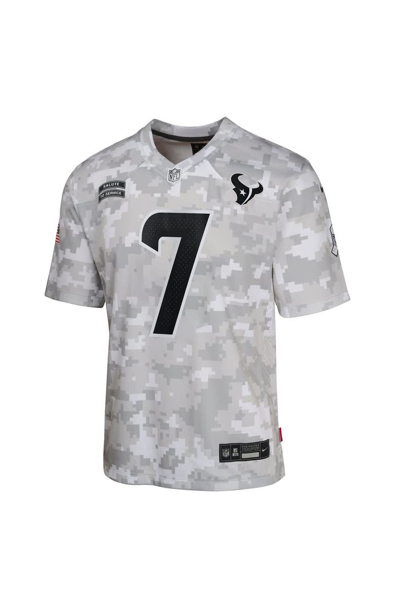 Nike Youth Nike C.J. Stroud Arctic Camo Houston Texans 2024 Salute to Service Game Jersey, Alternate, color,