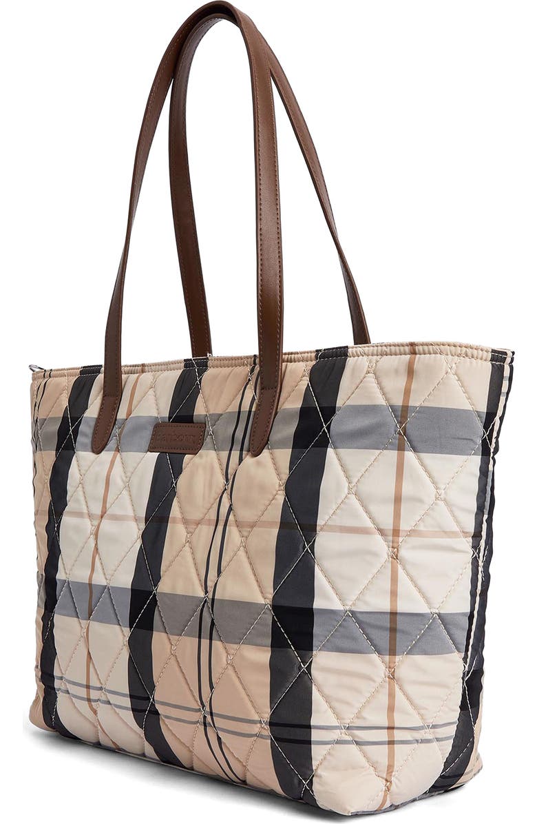 Barbour Wetherham Plaid Quilted Tote, Alternate, color,