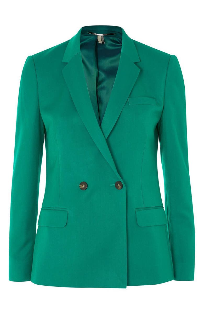 Topshop Double Breasted Suit Jacket, Alternate, color, 