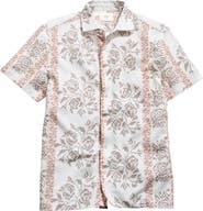 Billy Reid Textural Print Short Sleeve Shirt