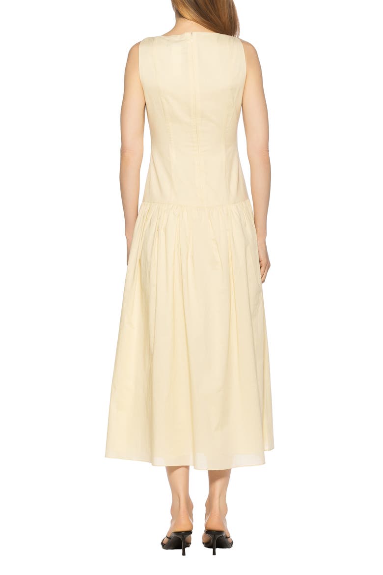 Solenne Mixed Media Dress, Alternate, color, BEIGE