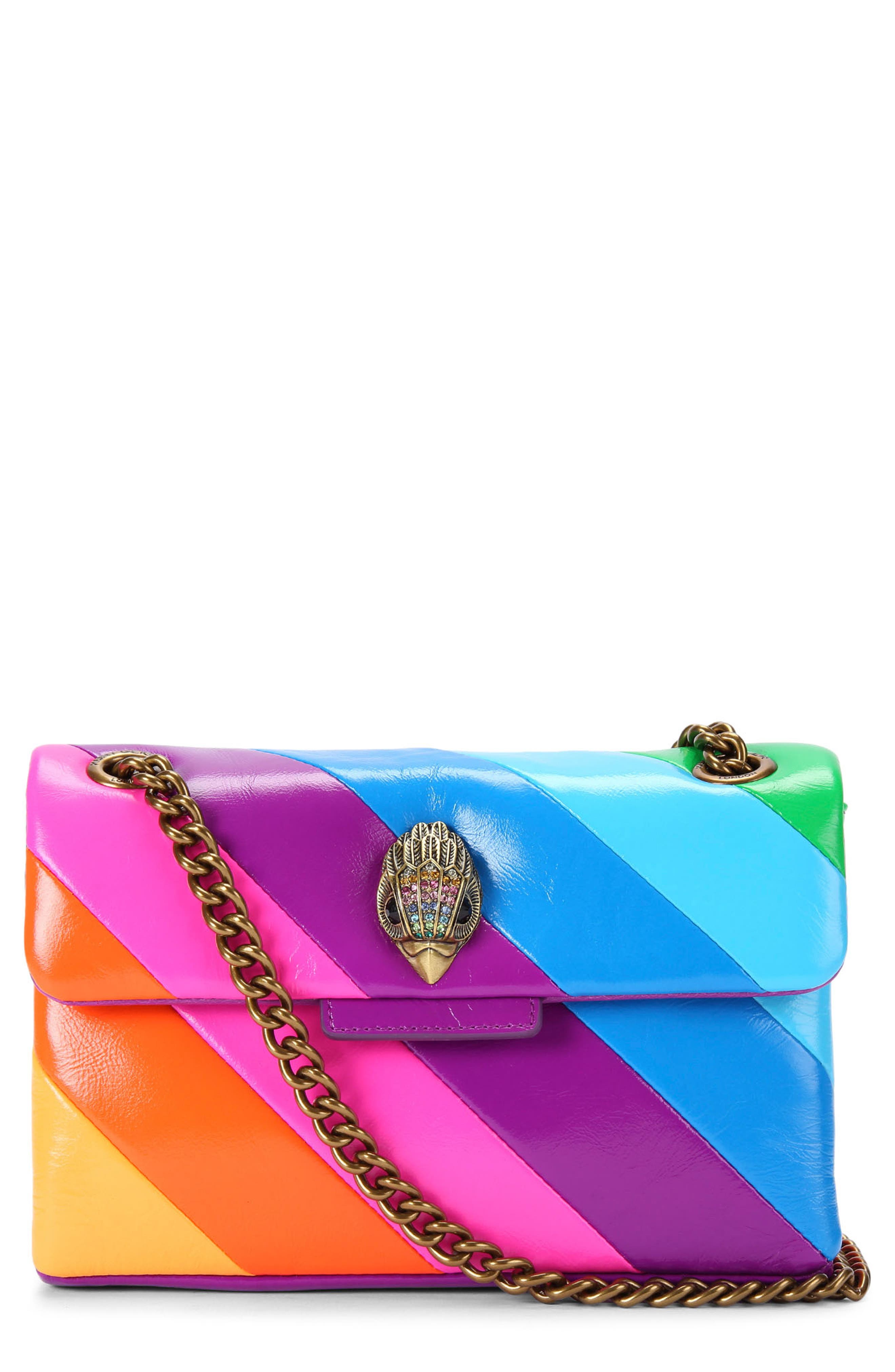 Kurt Geiger London Mini Kensington Convertible Leather Crossbody Bag, Main, color, 