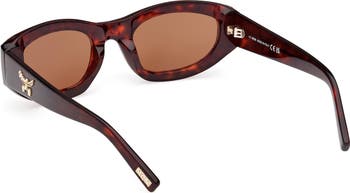53mm Oval Sunglasses