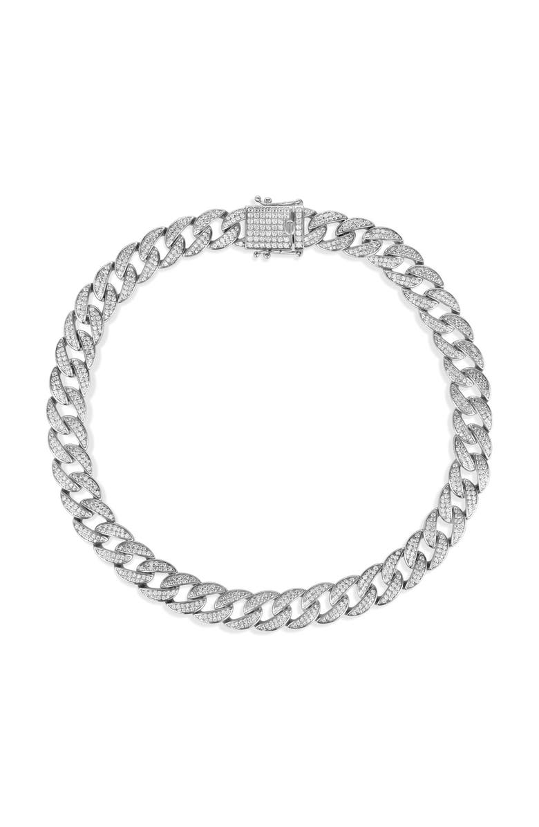 Anna Zuckerman [DISCONTINUED] -  12mm Super Cuban Link Necklace, Main, color, Platinum
