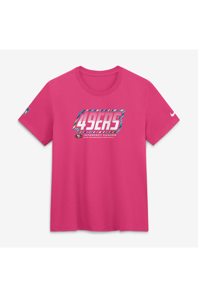 Women's Nike  Pink San Francisco 49ers 2026 NFL Crucial Catch Tri-Blend Dri-FIT T-Shirt, Main, color, Pink