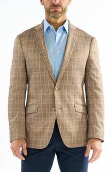 SAVILE ROW CO Plaid Knit Sport Coat