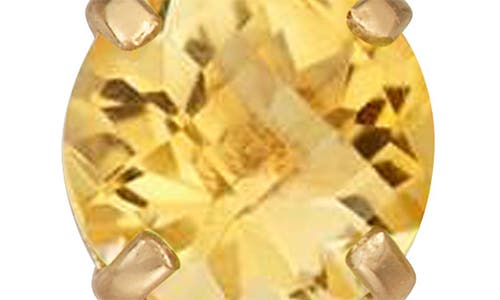 Fzn Gemstone Stud Earrings In Yellow