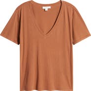 Treasure & Bond Oversize V-Neck Cotton T-Shirt
