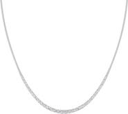 Bliss Diamond 10Ct Graduated Diamond Tennis Necklace Lab Grown 14k Gold 18"