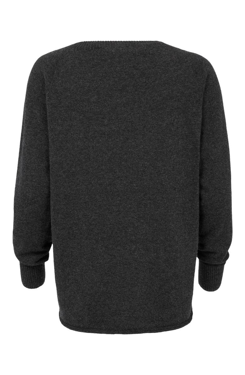 Celtic & Co. Geelong Slouch Crew Sweater, Alternate, color, Charcoal
