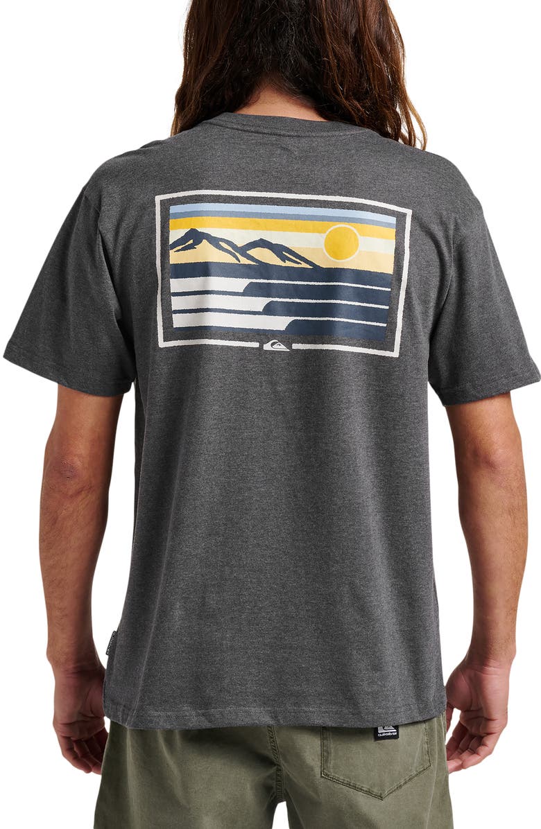 Quiksilver Coastal Vibes Graphic T-Shirt, Alternate, color, Charcoal Heather