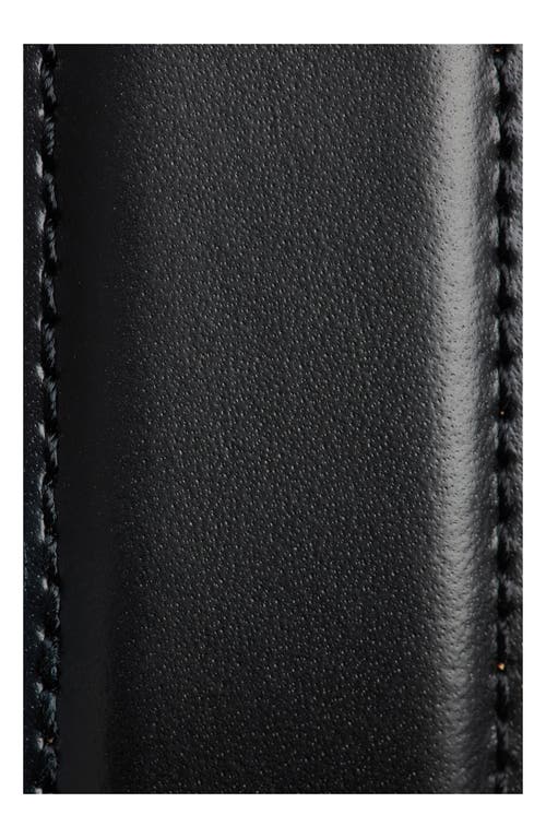 Nordstrom Travis Leather Belt In Black
