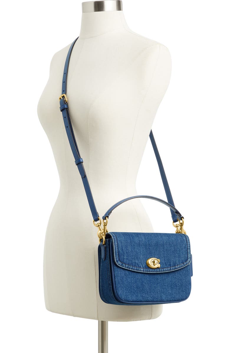 COACH Cassie Denim Top Handle Bag, Alternate, color,
