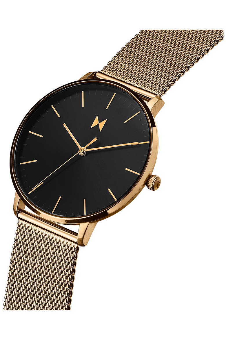 Legacy Slim Mesh Strap Watch, 42mm, Alternate, color, YELLOW GOLD