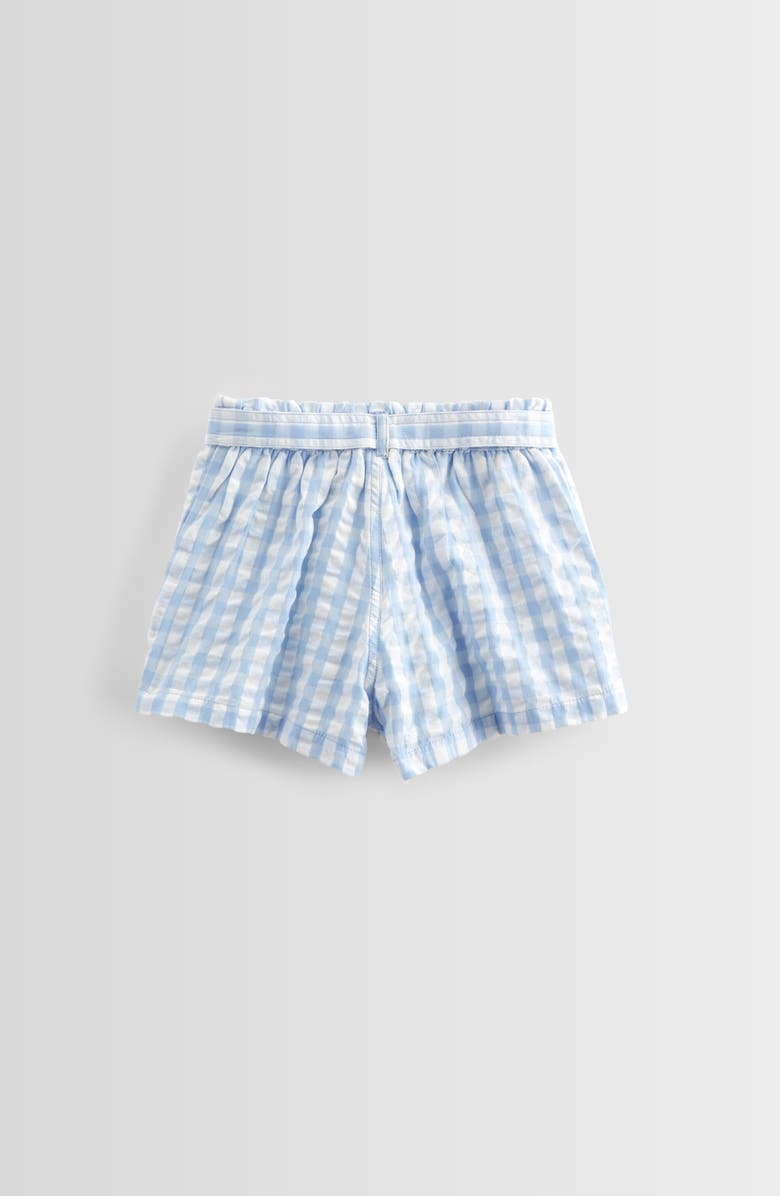 Nordstrom Kids' Belted Cotton Seersucker Shorts, Alternate, color, Blue Windsurfer Gingham