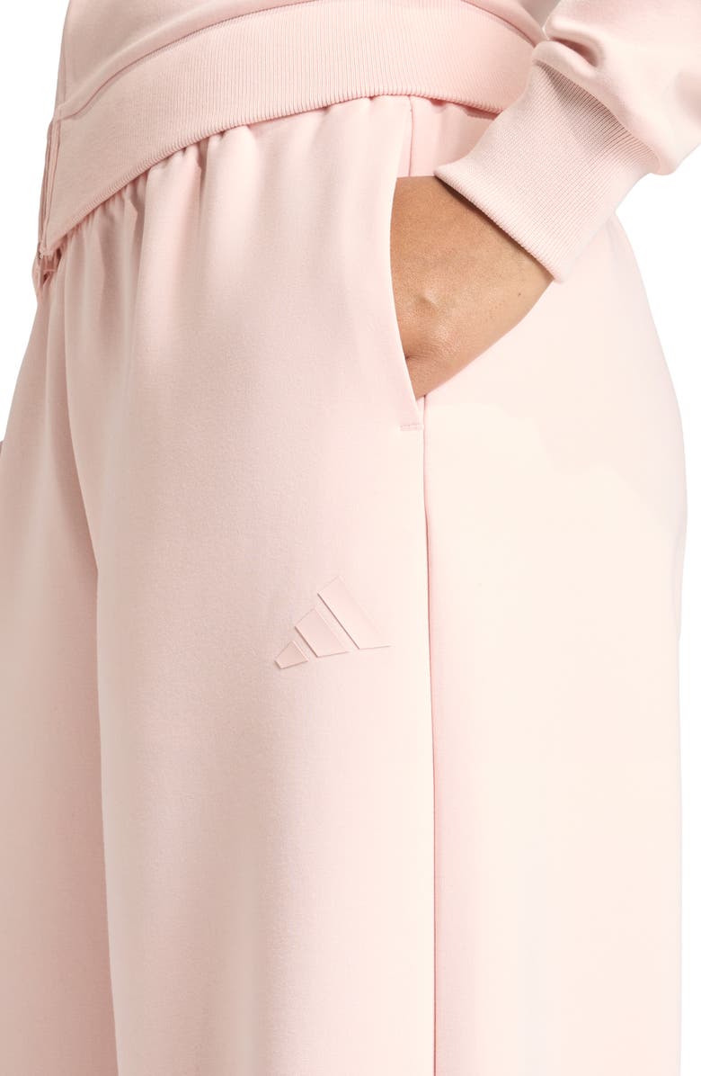 adidas Wide Leg Pants, Alternate, color, Sandy Pink