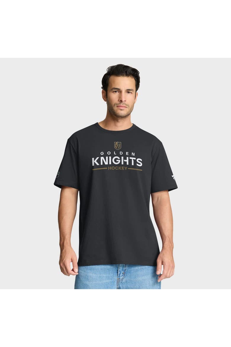 Men's Fanatics Black Vegas Golden Knights Authentic Pro Primary T-Shirt, Main, color, Black