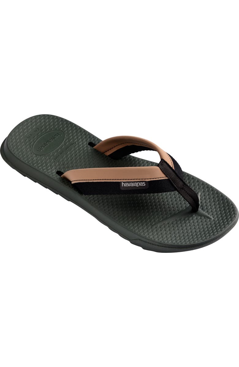 Havaianas Track Plus Flip Flop, Main, color, Green Olive