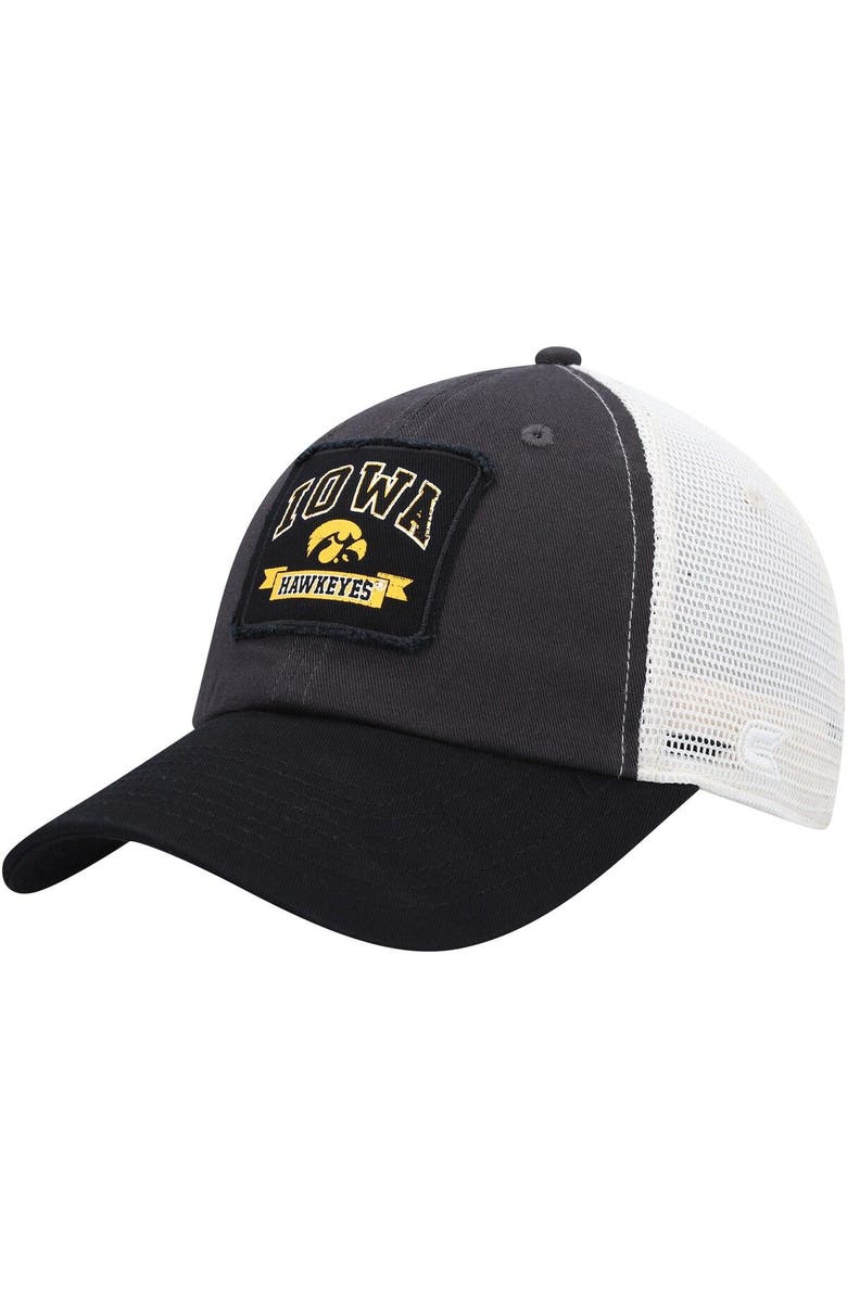 COLOSSEUM Men's Colosseum  Charcoal Iowa Hawkeyes Objection Snapback Hat, Main, color, Charcoal