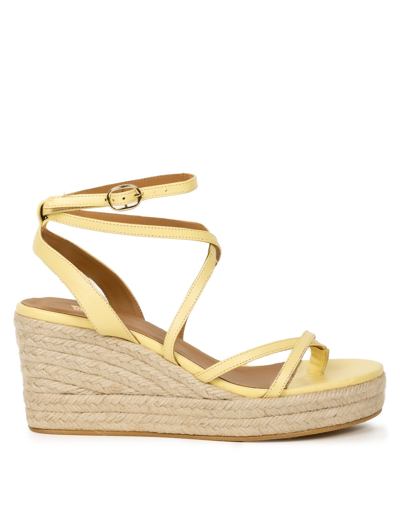 Irène Espadrille Wedges, Main, color, Lemonade