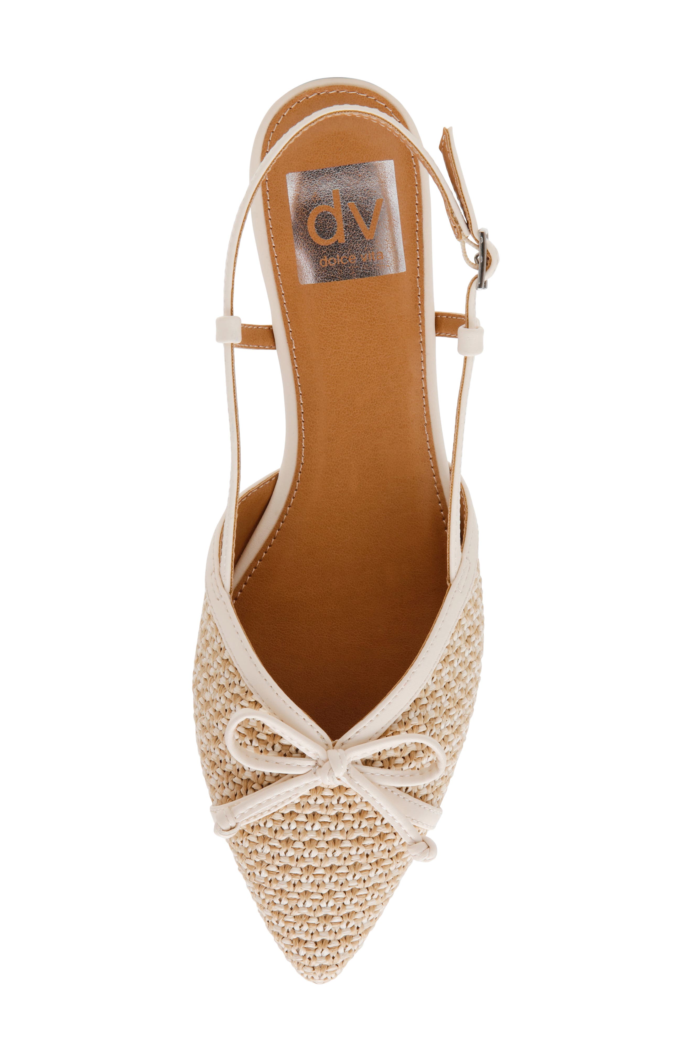 DV by Dolce Vita Carsen Slingback Flat, Alternate, color, Cream