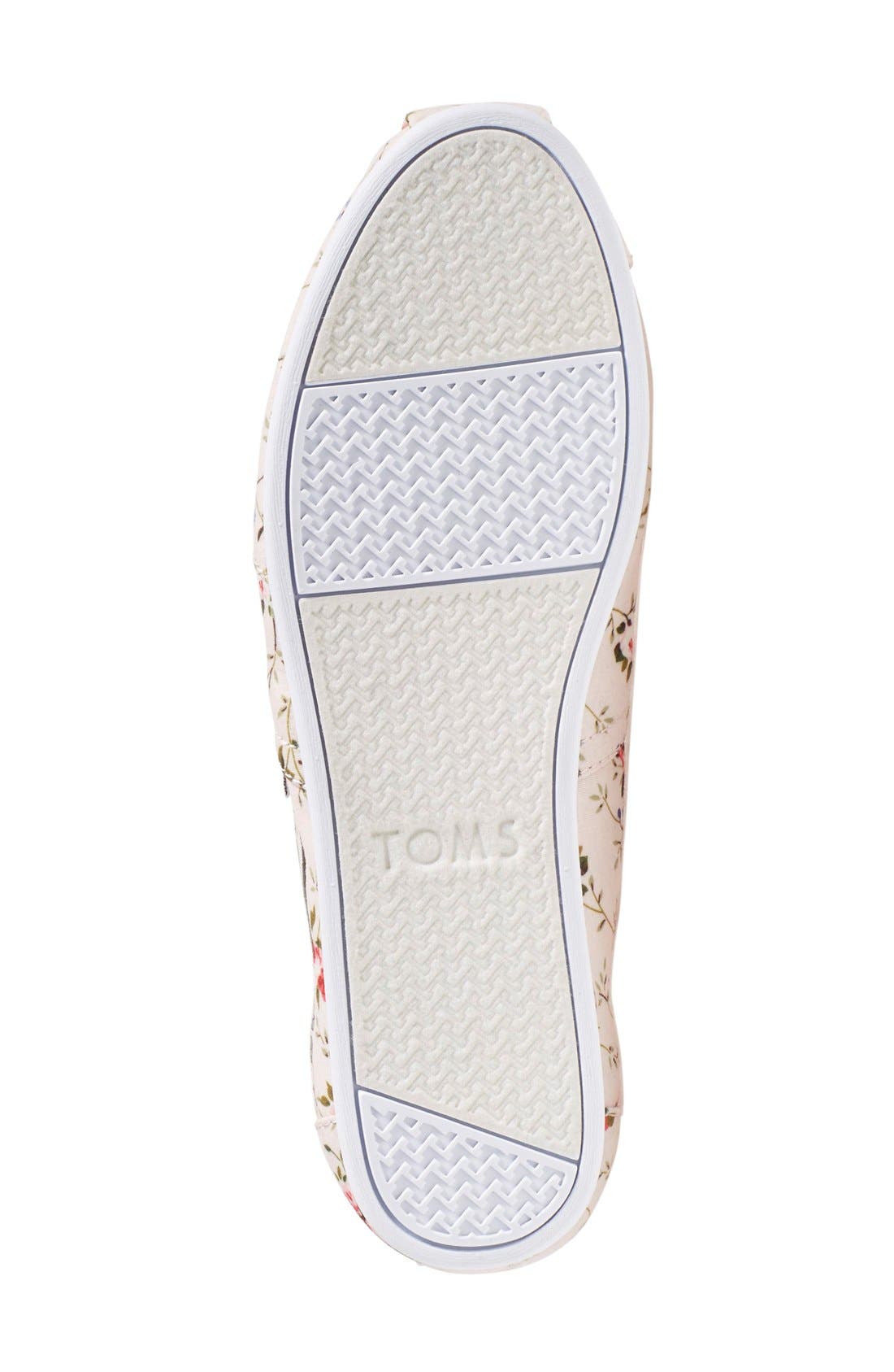 'Seasonal Classic - La Vie est Belle' Slip-On, Alternate, color, PINK FLORAL FABRIC