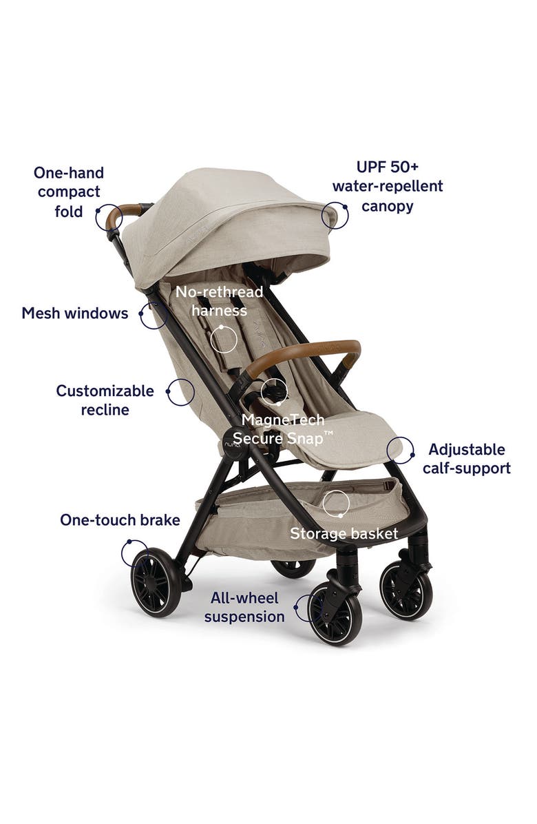 Nuna TRVL<sup>™</sup> Lightweight Stroller, Alternate, color, Hazelwood
