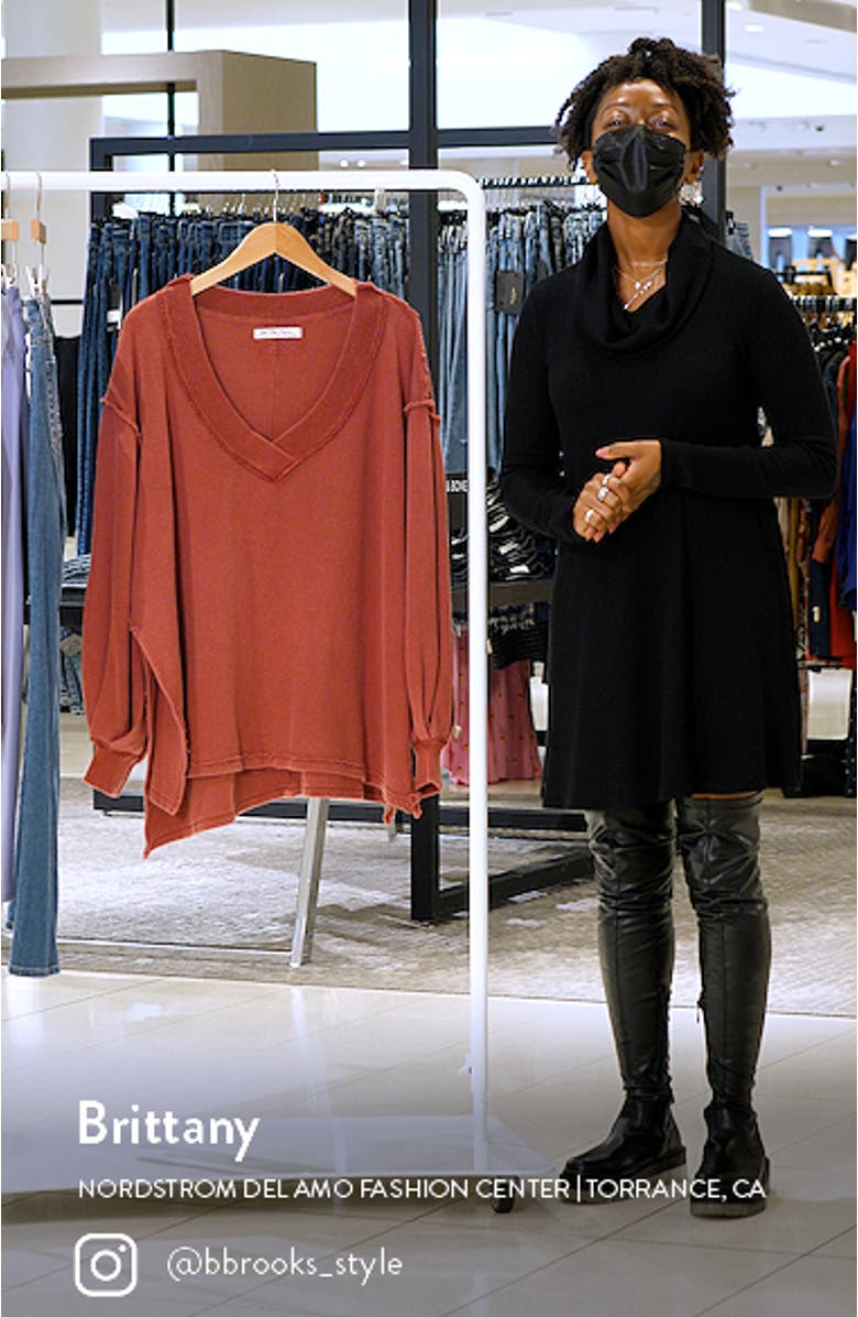 Asher Thermal Knit V-Neck Top, sales video thumbnail