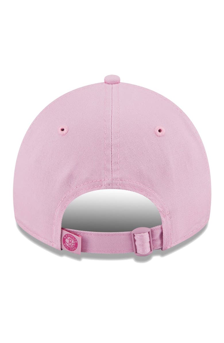 New Era Women's New Era Pink Brooklyn Nets Colorpack Tonal 9TWENTY Adjustable Hat, Alternate, color,