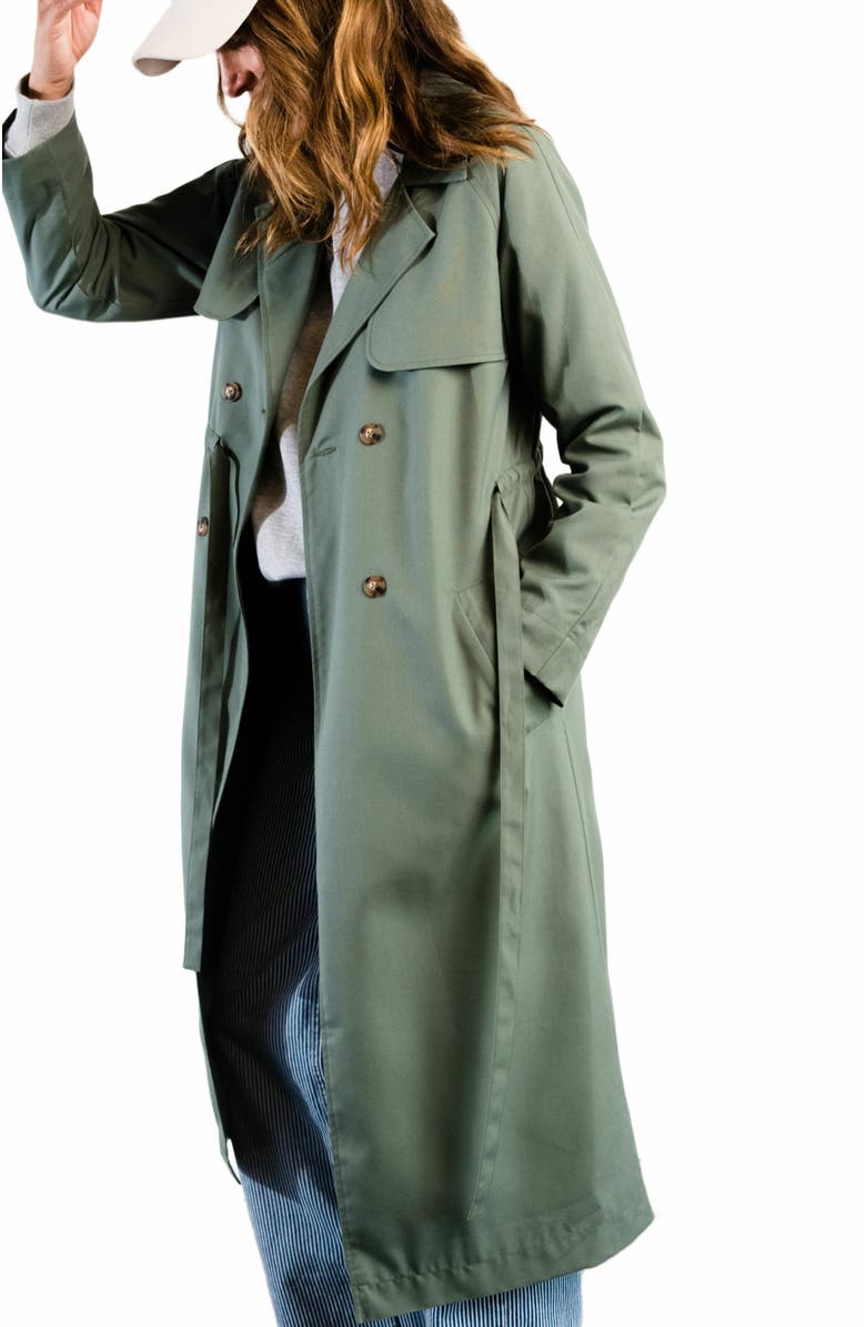 ABLE Kimberly Trench Coat, Alternate, color, Brown Sugar