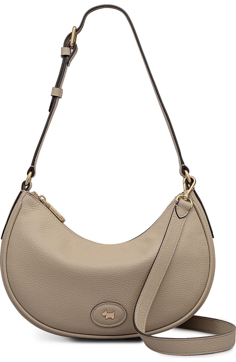Radley Heath Crescent Large Zip Top Shoulder Bag, Main, color, Porcini
