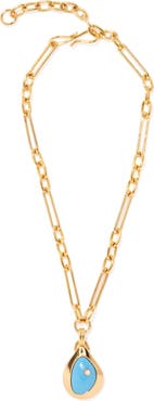 Lizzie Fortunato Pond Pendant Necklace