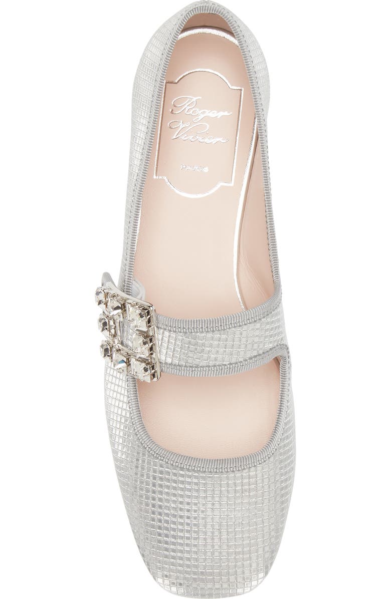 Roger Vivier Trés Vivier Babies Crystal Buckle Mary Jane, Alternate, color,