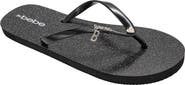 bebe Glittery Thong Sandal