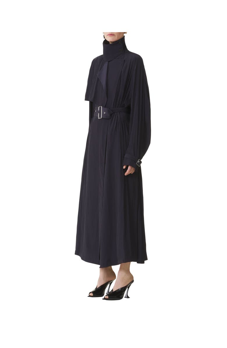 Lanvin Trench In Charmeuse, Alternate, color, Montana