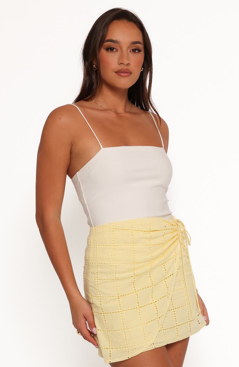 Petal & Pup Clare Wrap Miniskirt, Alternate, color, Butter Yellow