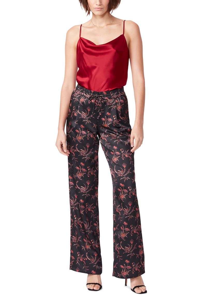 Solynne Floral Wide Leg Pants, Alternate, color, BLK MLTI