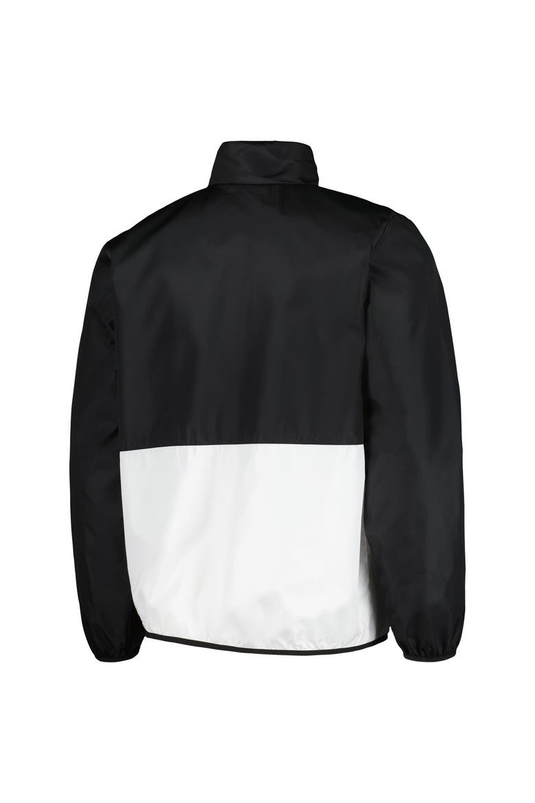 Men's G-III Sports by Carl Banks Black Army Black Knights Cornerman Half-Zip Top, Alternate, color, Black