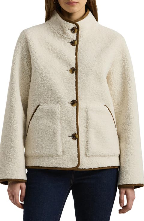 Faux Shearling Boxy Jacket