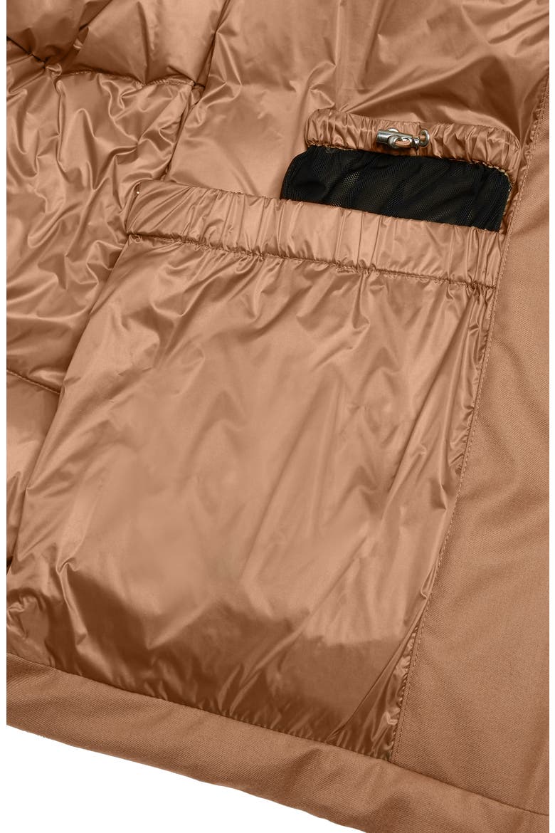 Luxe Aliquippa Down Parka with Genuine Coyote Fur Trim, Alternate, color, CHIPMUNK